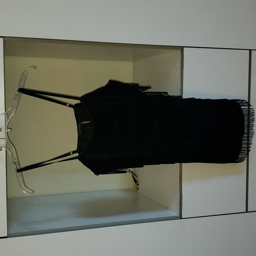 Black mini dress Charleston style